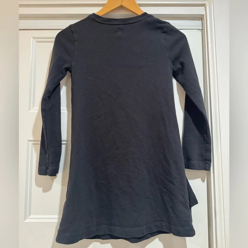 GAP kids girls black jersey ruffle dress
